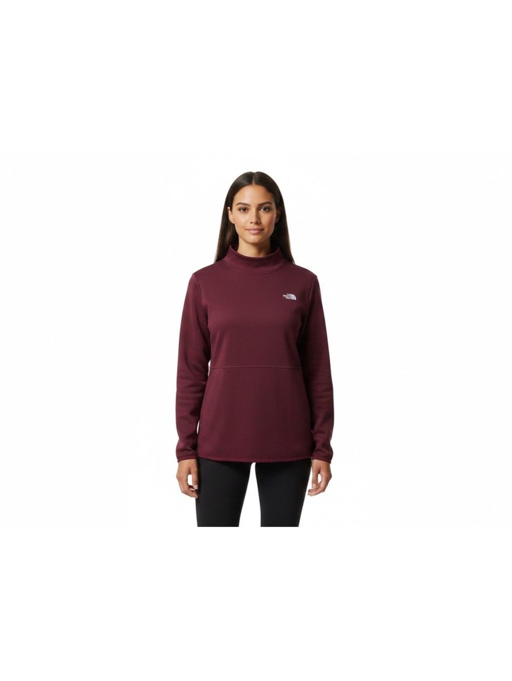 The North Face Women's Burgundy Mock Neck Pullover